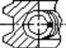 Кільця поршневі (1CYL) SKODA 75.5 (1.5/1.5/3) 1.3 135/136/781.135 -ua FRECCIA FR10-420700 (фото 3)