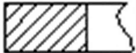 Кільця поршневі (1CYL) SKODA 75.5 (1.5/1.5/3) 1.3 135/136/781.135 -ua FRECCIA FR10-420700