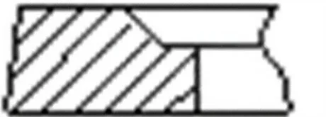 Кільця поршневі (1CYL) VW 81.0 (2.5/2/3) AXD/AXE/BAC/BNZ/CECB FRECCIA FR10-500900