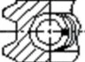 Кільця поршневі (1CYL) VAG 83.0 (1.75/2/3) BVN/CAMA/CAMB/CANA/CANB/CANC/CAPA/CASA/CCLA/CCMA/CCWA/C -ua FRECCIA FR10-502800 (фото 3)