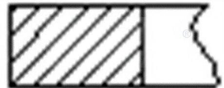 Кільця поршневі (1CYL) VAG 80.0 (1.75/2/3) 1.9D/TD FRECCIA FR10-504850