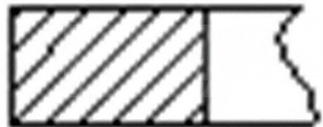 Кільця поршневі (1CYL) VAG 81.5 (1.5/1.75/2) ADR/AEB FRECCIA FR10-507450