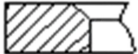 Кільця поршневі (1CYL) VAG 76.5 (1.2/1.2/2) BCA/BKR/BKY/BUD/BXW/CDDA/CGGA/CGGB/CLPA FRECCIA FR10-509600