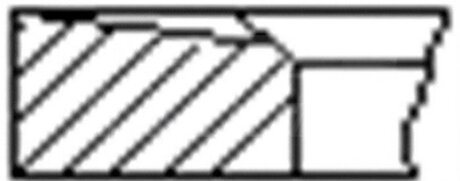 Кільця поршневі (1CYL) MITSUBISHI 91.1 (2.5/2/4) 4D55/4D56/4D56T -ua FRECCIA FR10-880700