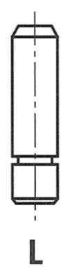 Направляюча клапана IN HYUNDAI/MITSUBISHI 4G61/4G63 45.5X6.6X12.11 FRECCIA G11216 (фото 1)