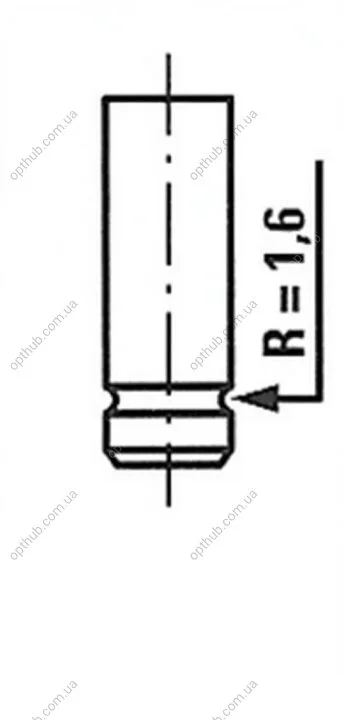 Клапан двигателя EX FIAT 1.1/1.3/1.4 146A/138B 31X8X109 FRECCIA R3324/RCR (фото 1)
