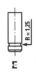 Клапан двигуна IN RENAULT 1.2/1.4 C1G/C1J/C2J/C3J 34X7X91.5 -ua FRECCIA R3965/S
