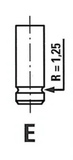 Клапан двигуна EX PSA 1.7D/1.9D XUD7/XUD9 33X8X112 86- FRECCIA R3988/RCR