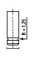Клапан двигуна EX RENAULT 1.6D/1.9D F8M/F8Q 31.6X8X111.3 -ua FRECCIA R4165/R (фото 1)