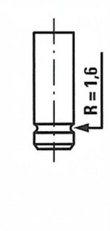 Клапан двигуна IN MAZDA 2.0D/2.2D RF/R2 41X8X107 83- -ua FRECCIA R4390/SNT