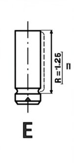 Клапан двигуна IN OPEL 1.2I/1.4I X14SZ/14NV/C14NZ 33X7X104.6 -ua FRECCIA R4464/SCR