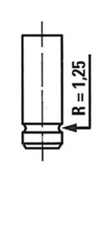 Клапан двигуна EX OPEL 1.8I/2.0I C18NZ/C20NE 36.5X7X103.6 87- -ua FRECCIA R4593/RCR