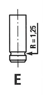 Клапан двигуна EX FORD 1.8I 16V/2.0I 16V ZETEC 28X6X96.7 92- -ua FRECCIA R4634/BMCR