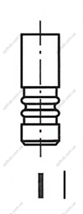 Клапан двигуна EX OPEL X18XE/X20XEV 29X6X92.2 FRECCIA R4650/BMCR (фото 1)