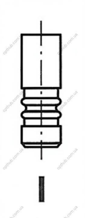 Клапан двигуна EX VAG 1.8 20V ADR/AEB 29.8X6X103.9, 2.7 V6 30V AGB FRECCIA R4853/BMARCR (фото 1)