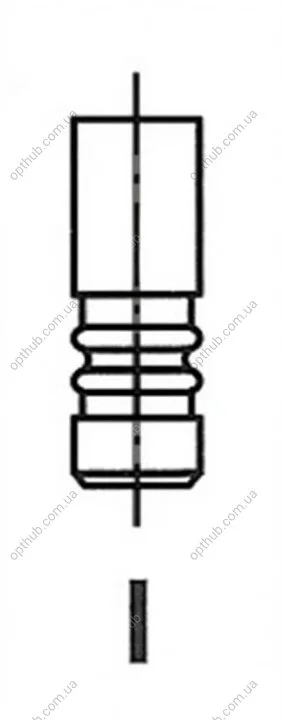 Клапан двигуна IN BMW M42B18/M52B28 32.9X6X106 -ua FRECCIA R4864/S (фото 1)