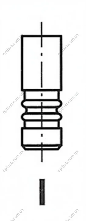 Клапан двигуна EX VAG 1.9TDI AFN/AHU/AHH/AGR 31.5X7X96.85 FRECCIA R4889/BM (фото 1)