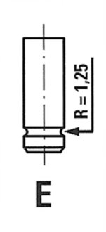 Клапан двигуна EX RENAULT 1.9D F8Q 31.5X8X110 -ua FRECCIA R4942/BM