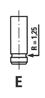 Клапан двигателя IN RENAULT 1.9TDI F9Q, VOLVO D4192T2/D4192T3 35.3X7X110.9 FRECCIA R4973/S