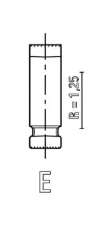 Клапан двигателя IN RENAULT 1.9D F8Q 35X8X110 FRECCIA R4979/BM