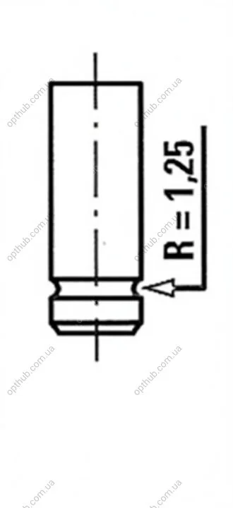 Клапан двигуна IN TOYOTA 1.4/1.6/1.8 16V 4ZZ/3ZZ/1ZZ-FE 31X5.5X88.7 -ua FRECCIA R6070/SNT (фото 1)