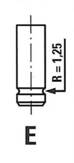 Клапан двигателя IN DAEWOO 1.3/1.5 A13DM/A15DM 38X7X103.5 FRECCIA R6094/SCR