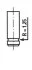 Клапан двигуна EX DAEWOO A15MF/A16DMS 26X6X102 -ua FRECCIA R6097/RCR (фото 1)