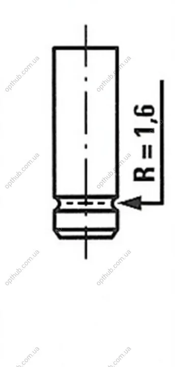 Клапан двигуна EX SUZUKI G13B/G16B 25X5.5X79.8 -ua FRECCIA R6122/RNT (фото 1)