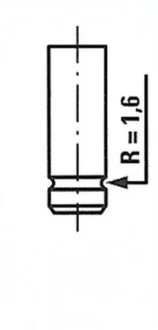 Клапан двигуна IN LANCIA/FIAT 182B6 30.4X7X102.5 -ua FRECCIA R6153/SCR