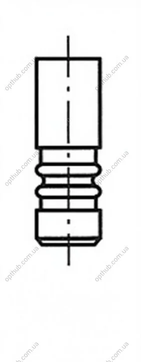 Клапан двигуна IN RENAULT 1.2 16V D4D/D7D/D4F 25X5.5X110.7 -ua FRECCIA R6177/S (фото 1)