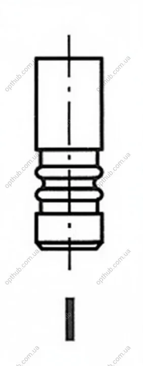 Клапан двигуна IN RENAULT 1.5DCI K9K 33.5X6X100.95 FRECCIA R6185/S (фото 1)