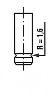 Клапан двигуна EX FIAT/SUBARU/SUZUKI 25X5.5X99 M16A -ua FRECCIA R6213/RNT