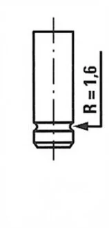 Клапан двигуна IN SUZUKI J20A 33X6X86.3 -ua FRECCIA R6214/SNT