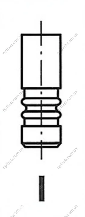 Клапан двигуна IN OPEL 2.2 16V Z22SE/Z22YH 35.2X6X102.2 -ua FRECCIA R6308/SCR (фото 1)