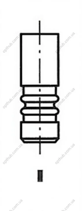 Клапан двигуна EX OPEL 2.2 16V Z22SE/Z22YH 30X6X101 -ua FRECCIA R6309/BMCR (фото 1)