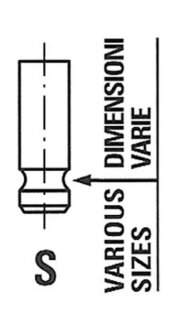 Клапан двигуна EX FORD/MAZDA AOBA/CFBA/CGBB/CGBA/QQDA/QQDB/L8 28X5.5X104.6 -ua FRECCIA R6342/RNT