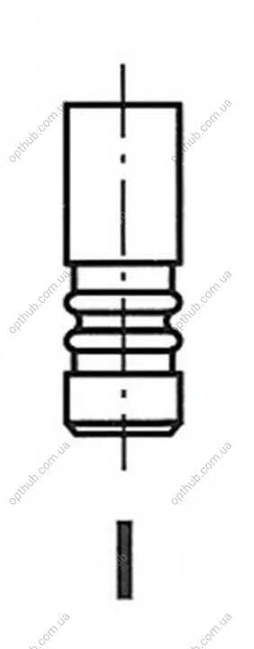 Клапан двигуна EX OPEL Z16XEP/A16XER/A16LET 27.5X5X116.2 FRECCIA R6367/BMCR (фото 1)
