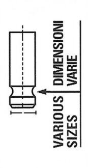 Клапан двигуна IN MAZDA 2.0D RF2 98- 29.7X6X115.3 -ua FRECCIA R6374/SNT
