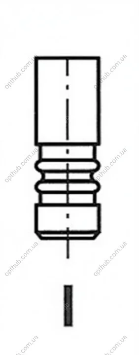Клапан двигуна EX FORD/PSA 23.4X5.5X96.6 1.6TDCI DV6TED4(9HZ)/HHDA/HHDB -ua FRECCIA R6398/BMCR (фото 1)