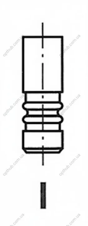 Клапан двигуна IN MB M104/M111/M120 35X7X101.5 -ua FRECCIA R6428/SCR (фото 1)