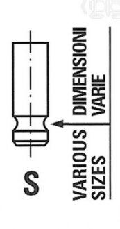 Клапан двигуна EX CHEVROLET AVEO/LACETTI F14D5/F16D3 27.3X6X101.3 -ua FRECCIA R6463/RCR