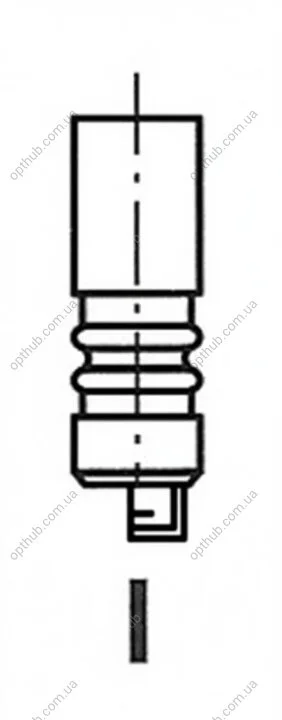 Клапан двигателя IN MB OM640/OM642 28.5X6X102.3 FRECCIA R6473/SCR (фото 1)