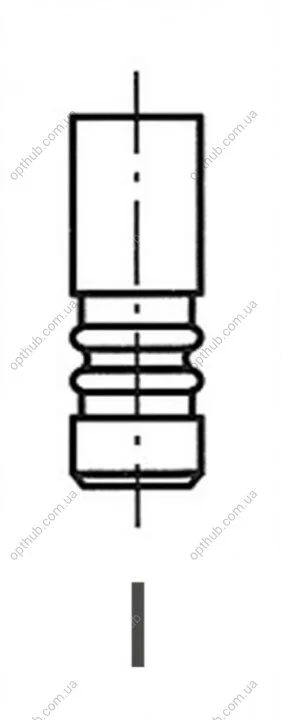 Клапан двигуна IN FIAT 2.2JTD 4HV(P22DTE) 29.8X7X122.3 -ua FRECCIA R6508/SCR (фото 1)