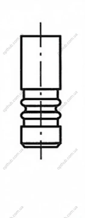 Клапан двигуна EX VW CAAA/CAAE/CBBB/CBAB/CBAA/CKUB 26X6X99.1 FRECCIA R6565/BM (фото 1)