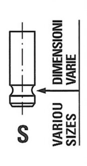 Клапан двигуна IN NISSAN MR20DE,RENAULT M4R 33.9X5.5X106.3 -ua FRECCIA R6603/SNT