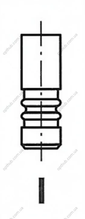 Клапан двигуна EX BMW N47D20B/N57 24.6X5X94 FRECCIA R6621/RCR (фото 1)