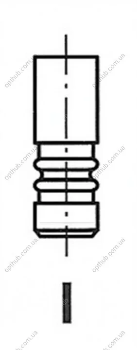 Клапан двигуна IN PSA/MINI DS3/N16B16/5FW/EP3/EP3C/EP6C 29.95X5X97.1 FRECCIA R6712/S (фото 1)