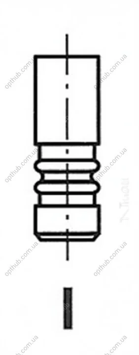 Клапан двигуна EX HYUNDAI D4HA/D4HB 26X6X108.3 -ua FRECCIA R6810/RNT (фото 1)