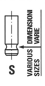 Клапан двигуна IN JEEP/HYUNDAI G4KD/G4KC/ED3 35X5.5X113.3 -ua FRECCIA R6811/SNT