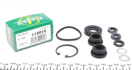 Ремкомплект циліндра гальмівного (головного) Peugeot 306/Renault Megane I (d=19,0mm) Bendix (opt-om) FRENKIT 119016